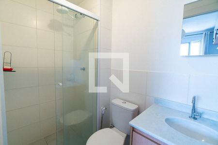 Banheiro da Suíte de kitnet/studio para alugar com 1 quarto, 27m² em Vila Guarani (zona Sul), São Paulo