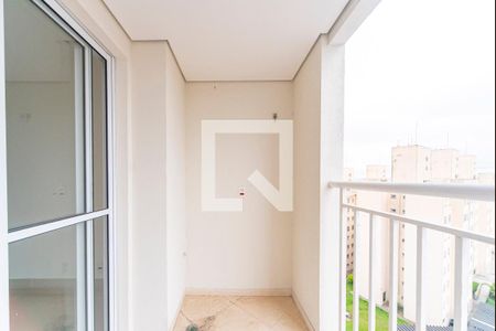 Varanda da Sala de apartamento à venda com 2 quartos, 51m² em Vila Curuçá, Santo André