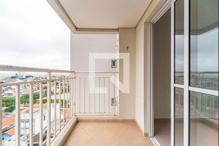 Varanda da Sala de apartamento à venda com 2 quartos, 51m² em Vila Curuçá, Santo André