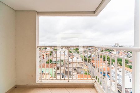 Varanda da Sala de apartamento à venda com 2 quartos, 51m² em Vila Curuçá, Santo André