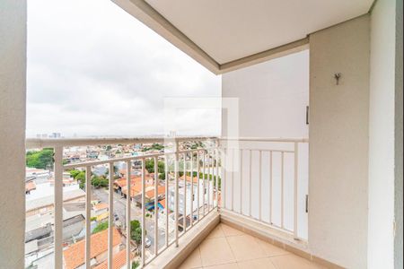 Varanda da Sala de apartamento à venda com 2 quartos, 51m² em Vila Curuçá, Santo André