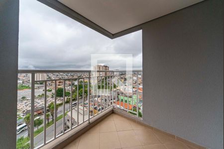 Varanda da Sala de apartamento à venda com 3 quartos, 61m² em Vila Curuçá, Santo André