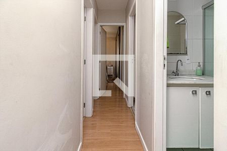 corredor para os cômodos de apartamento à venda com 3 quartos, 64m² em Jardim Maria Estela, São Paulo