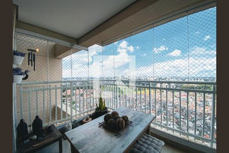 Varanda da Sala de apartamento para alugar com 3 quartos, 104m² em Jardim Olympia, São Paulo