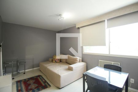 Sala de apartamento à venda com 1 quarto, 45m² em Vila Tramontano, São Paulo