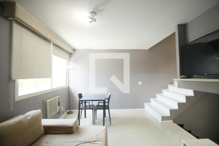 Sala de apartamento à venda com 1 quarto, 45m² em Vila Tramontano, São Paulo