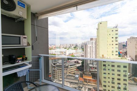 Varanda de kitnet/studio à venda com 1 quarto, 23m² em Sé, São Paulo