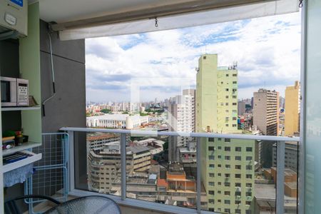 Varanda de kitnet/studio à venda com 1 quarto, 23m² em Sé, São Paulo