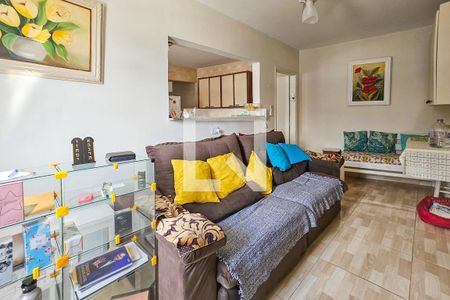 Sala de apartamento para alugar com 2 quartos, 73m² em Balneario Cidade Atlantica, Guarujá