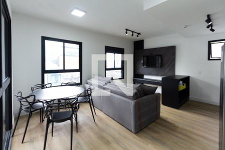 Sala de apartamento para alugar com 2 quartos, 60m² em Indianópolis, São Paulo