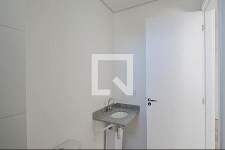 Banheiro de kitnet/studio à venda com 1 quarto, 24m² em Vila Campestre, São Bernardo do Campo