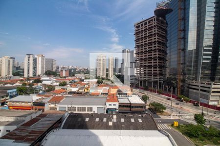 Sala - Vista de apartamento à venda com 1 quarto, 48m² em Vila Sao Francisco (zona Sul), São Paulo