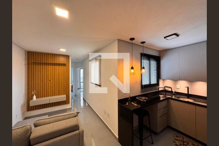 Sala de apartamento para alugar com 2 quartos, 94m² em Jardim, Santo André