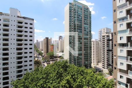 Vista da Sala de apartamento para alugar com 3 quartos, 85m² em Moema, São Paulo