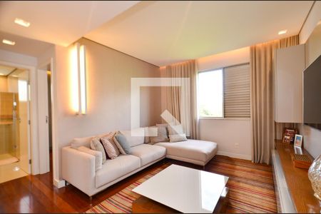 Sala de apartamento à venda com 3 quartos, 140m² em Santo Antônio, Belo Horizonte