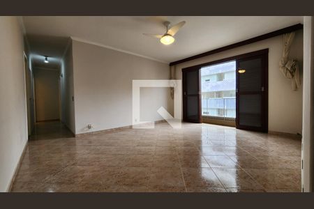 Sala de apartamento para alugar com 3 quartos, 135m² em Gonzaga, Santos