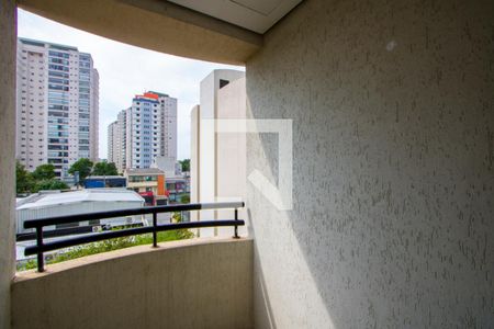 Varanda  de kitnet/studio para alugar com 1 quarto, 40m² em Centro, Santo André