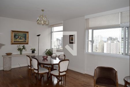 Sala de jantar de apartamento à venda com 3 quartos, 210m² em Cerqueira César, São Paulo