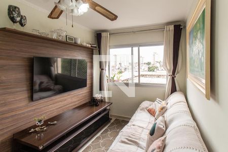 Sala   de apartamento à venda com 2 quartos, 58m² em Vila Gustavo, São Paulo