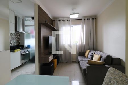 Sala de apartamento à venda com 2 quartos, 50m² em Jardim Utinga, Santo André