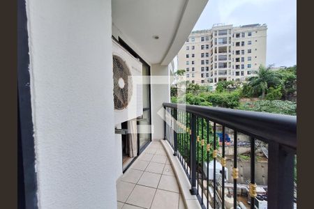 Varanda  de apartamento à venda com 1 quarto, 50m² em Laranjeiras, Rio de Janeiro