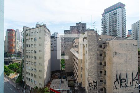 Vista da Sala/Quarto de kitnet/studio à venda com 1 quarto, 50m² em Centro Histórico de São Paulo, São Paulo