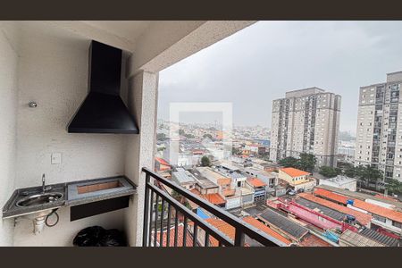 Varanda Sala - Sala de Jantar  de apartamento para alugar com 2 quartos, 58m² em Utinga, Santo André