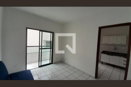 Sala de apartamento para alugar com 1 quarto, 45m² em Canto do Forte, Praia Grande