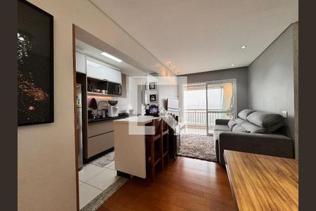 Sala de apartamento para alugar com 2 quartos, 67m² em Vila Homero Thon, Santo André