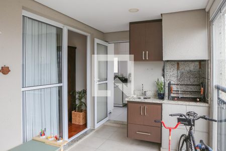 Varanda Gourmet de apartamento à venda com 3 quartos, 110m² em Barra Funda, São Paulo