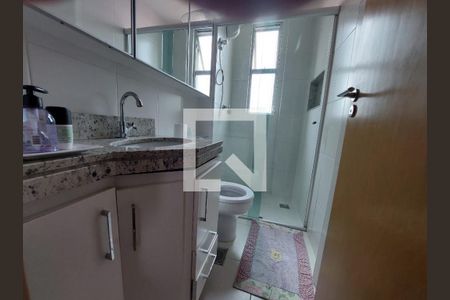 Banheiro da Suíte de apartamento à venda com 3 quartos, 85m² em Padre Eustáquio, Belo Horizonte