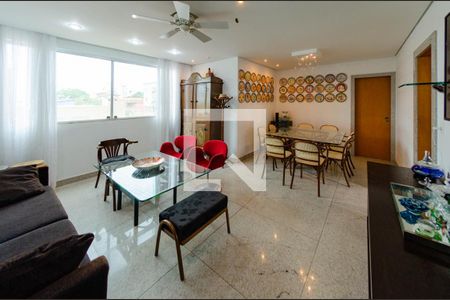 Sala de apartamento à venda com 3 quartos, 93m² em Calafate, Belo Horizonte