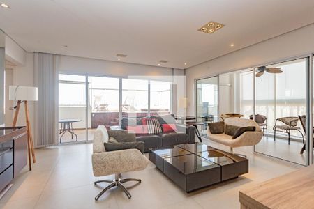 Sala de apartamento à venda com 3 quartos, 222m² em Vila Gumercindo, São Paulo