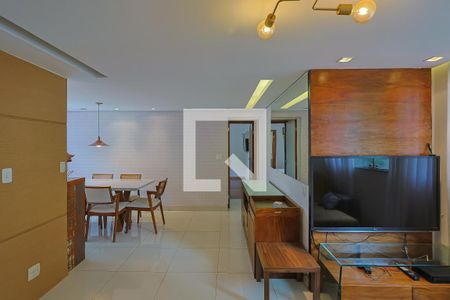 Sala de apartamento para alugar com 3 quartos, 80m² em São Pedro, Belo Horizonte