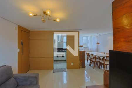 Sala de apartamento para alugar com 3 quartos, 80m² em São Pedro, Belo Horizonte