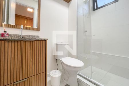 Banheiro - Suíte de kitnet/studio para alugar com 1 quarto, 25m² em Vila Campestre, São Bernardo do Campo