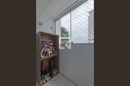 Varanda da Sala de apartamento à venda com 3 quartos, 66m² em Itamarati, Belo Horizonte