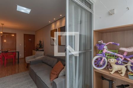 Varanda da Sala de apartamento à venda com 3 quartos, 66m² em Itamarati, Belo Horizonte