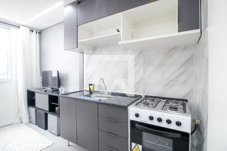 Sala/Cozinha de kitnet/studio para alugar com 1 quarto, 24m² em Belenzinho, São Paulo