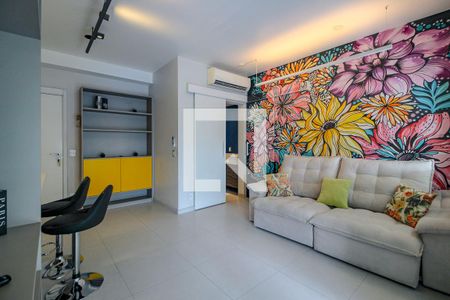 Sala de apartamento para alugar com 1 quarto, 70m² em Pinheiros, São Paulo