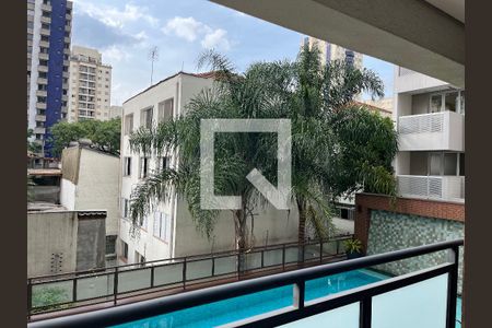 Varanda da Sala de apartamento para alugar com 1 quarto, 40m² em Pompeia, São Paulo