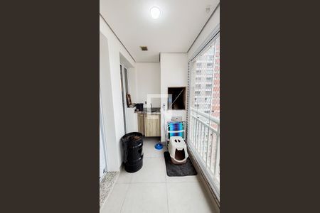 Varanda Sala - Sala de Jantar de apartamento à venda com 2 quartos, 57m² em Vila Homero Thon, Santo André