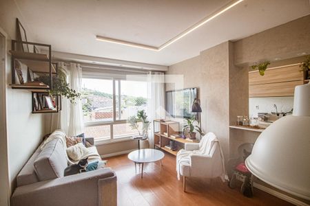 Sala de apartamento à venda com 2 quartos, 72m² em Cristal, Porto Alegre