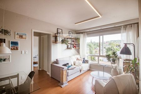 Sala de apartamento à venda com 2 quartos, 72m² em Cristal, Porto Alegre