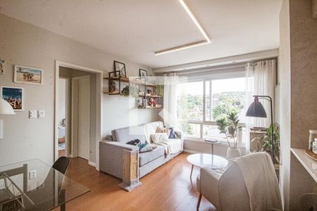 Sala de apartamento à venda com 2 quartos, 72m² em Cristal, Porto Alegre