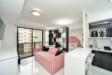 Sala de apartamento para alugar com 1 quarto, 40m² em Boa Vista, Porto Alegre