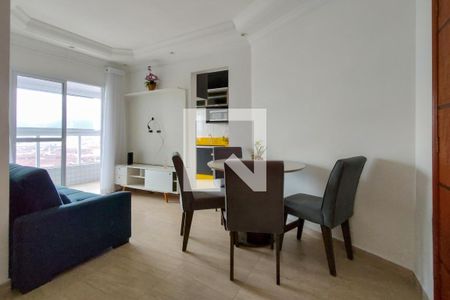 Sala de apartamento para alugar com 1 quarto, 50m² em Vila Caiçara, Praia Grande