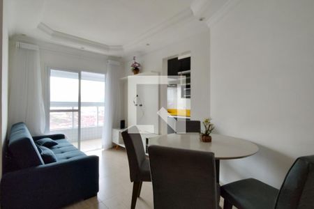 Sala de apartamento para alugar com 1 quarto, 50m² em Vila Caiçara, Praia Grande