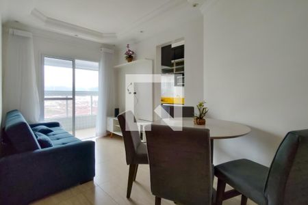 Sala de apartamento para alugar com 1 quarto, 50m² em Vila Caiçara, Praia Grande