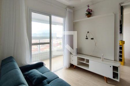 Sala de apartamento para alugar com 1 quarto, 50m² em Vila Caiçara, Praia Grande